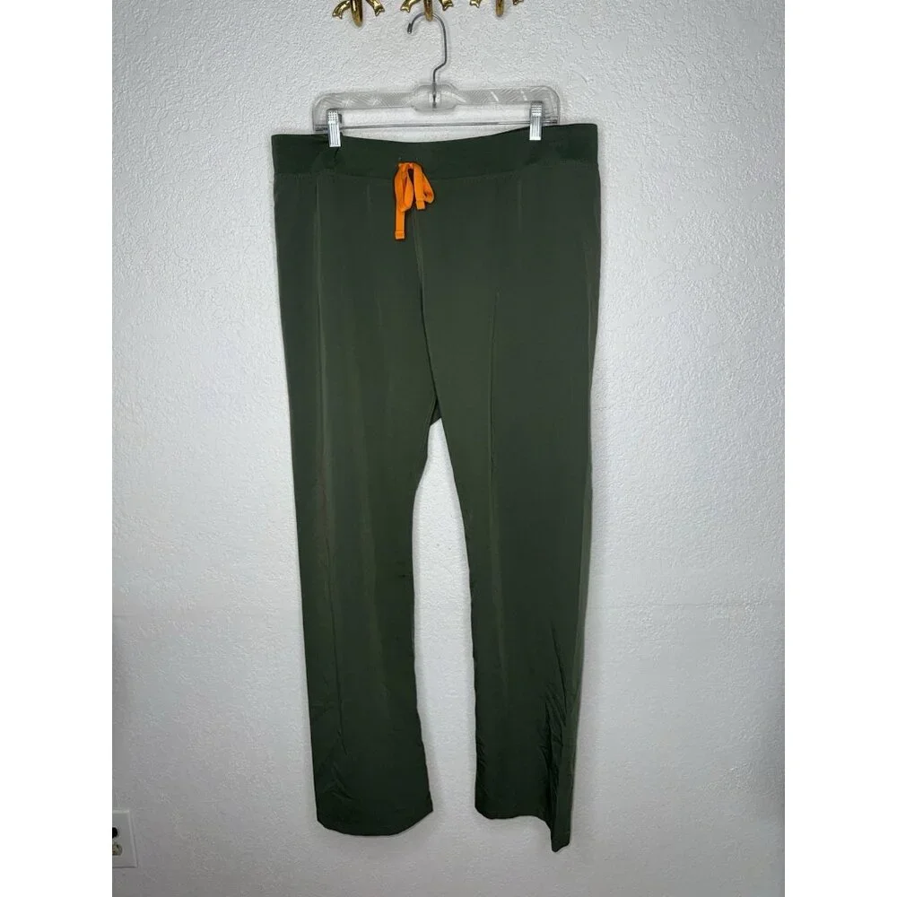 FIGS Technical Collection Men Size XL Tall Green Scrubs Pants Bottoms Pockets B